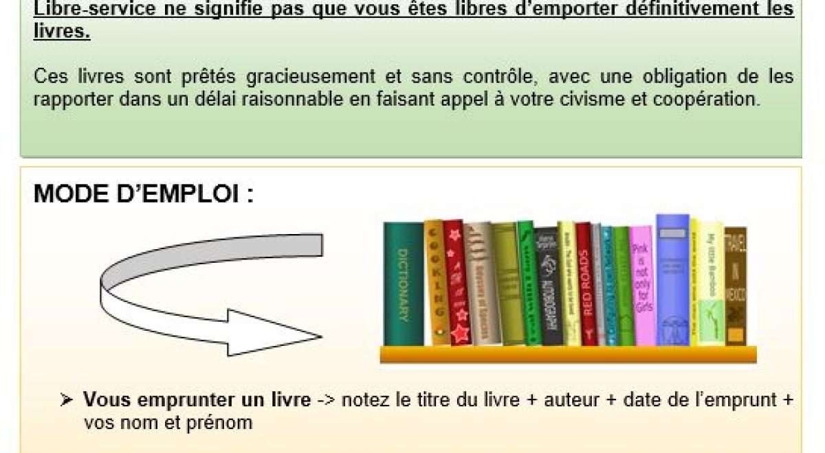 Mode d'emploi Livre Service