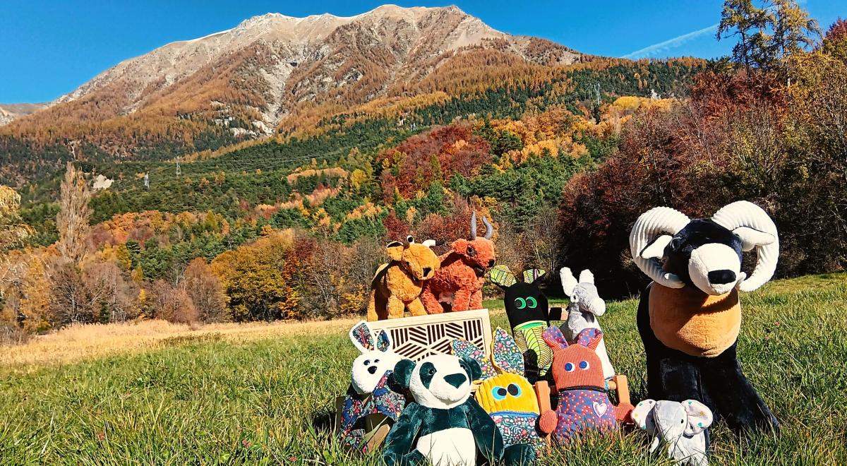 Photo de famille peluches Atelier Nequidia