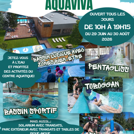 Affiche été 2026 centre aquatique