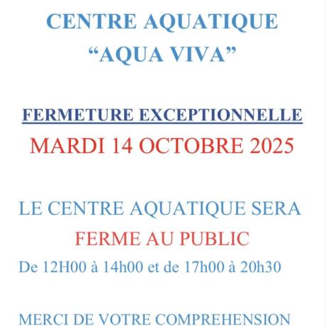 fermeture exceptionnelle