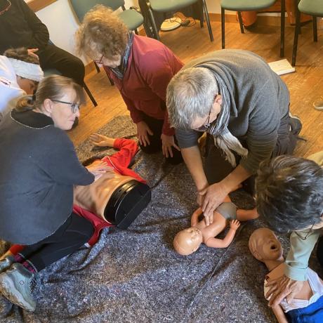 Cours de secourisme à Puy Saint Eusèbe
