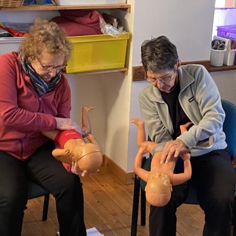 Cours de secourisme à Puy Saint Eusèbe