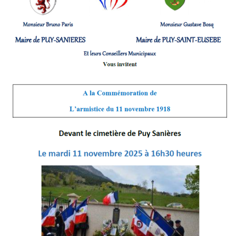 Commémoration ARMISTICE 2025