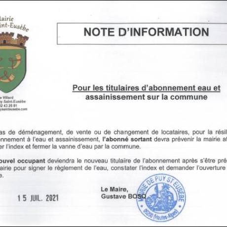 Eau et assainissement Eau et assainissement