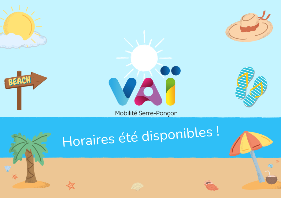 Visuel actu web horaires été Vaï