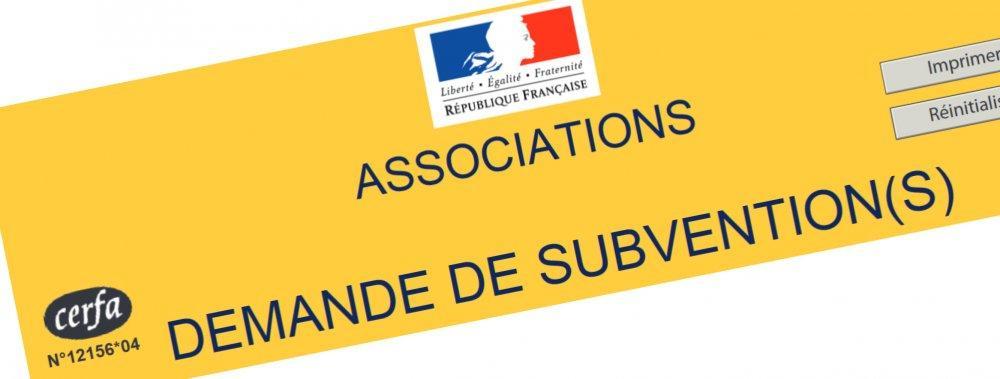 Demande de subvention association