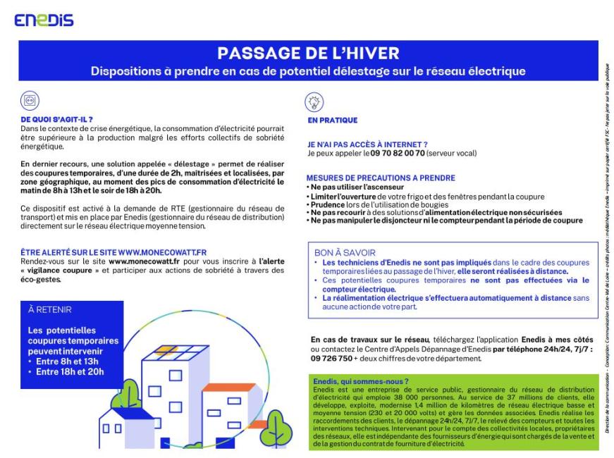Délestage sur le réseau électrique