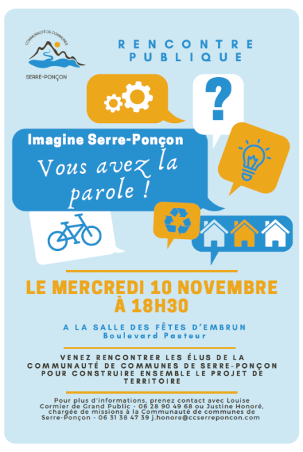 Rencontre publique &quot;Imagine Serre-Ponçon&quot;