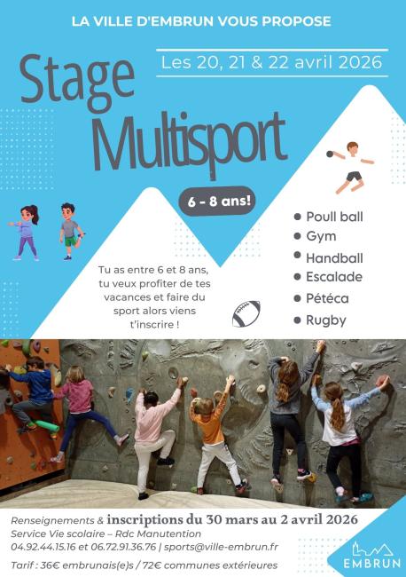 Stage Multisport Avril 2026